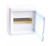 Щит распределительный навесной ЩРН-п-8 пластиковый прозрачная дверь Nedbox 