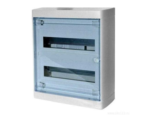 Щит распределительный навесной ЩРн-П-24 пластиковый прозрачная дверь Nedbox