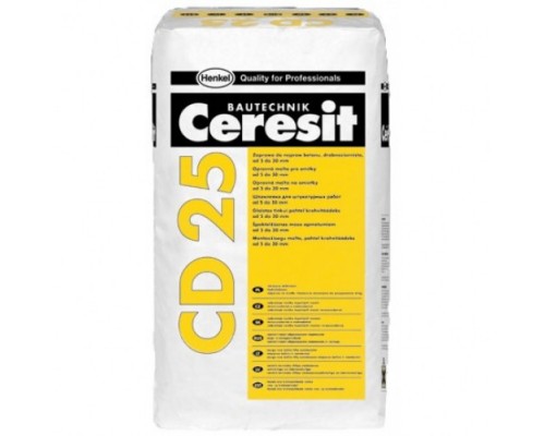 Мелкозернистая ремонтно-восстановительная смесь для бетона Церезит (Ceresit) CD25, 25кг