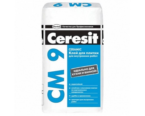 Клей для плитки Церезит СМ9 (Ceresit CM9) для внутренних работ, 25кг