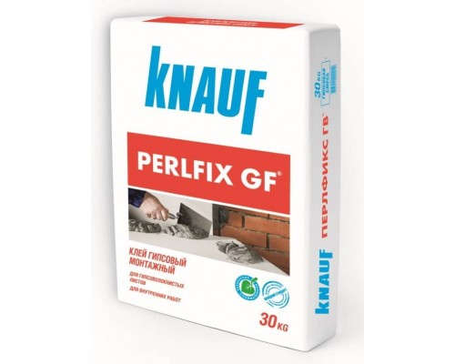 Клей на гипсовой основе Кнауф Перлфикс ГВ (Knauf Perlfix GF), 30кг