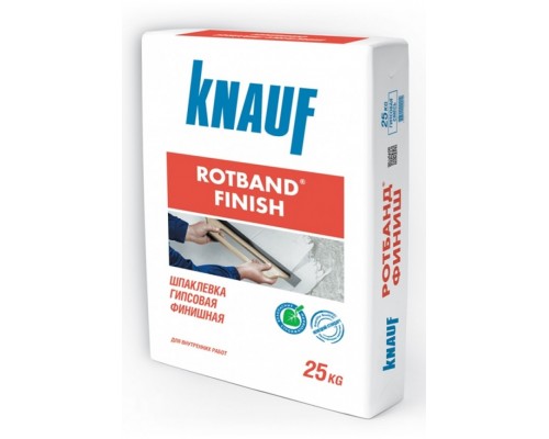 Шпаклевка гипсовая финишная Кнауф Ротбанд-Финиш (Knauf Rotband-Finish), 25кг