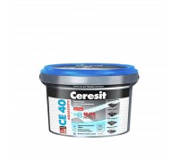 Затирка Церезит CE40 Аквастатик (Ceresit CE40 Aquastatic) эластичная водоотталкивающая №55 (светло-коричневая) для швов 1-10мм, 2кг