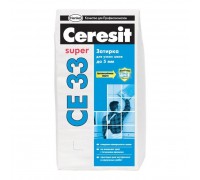Затирка Церезит CE33 Супер (Ceresit CE33 Super) №41 (натура) для швов 2-5мм, 2кг